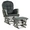 Baby Nursery Relax Rocker Rocking Chair Glider And Ottoman Set W/ Cushion